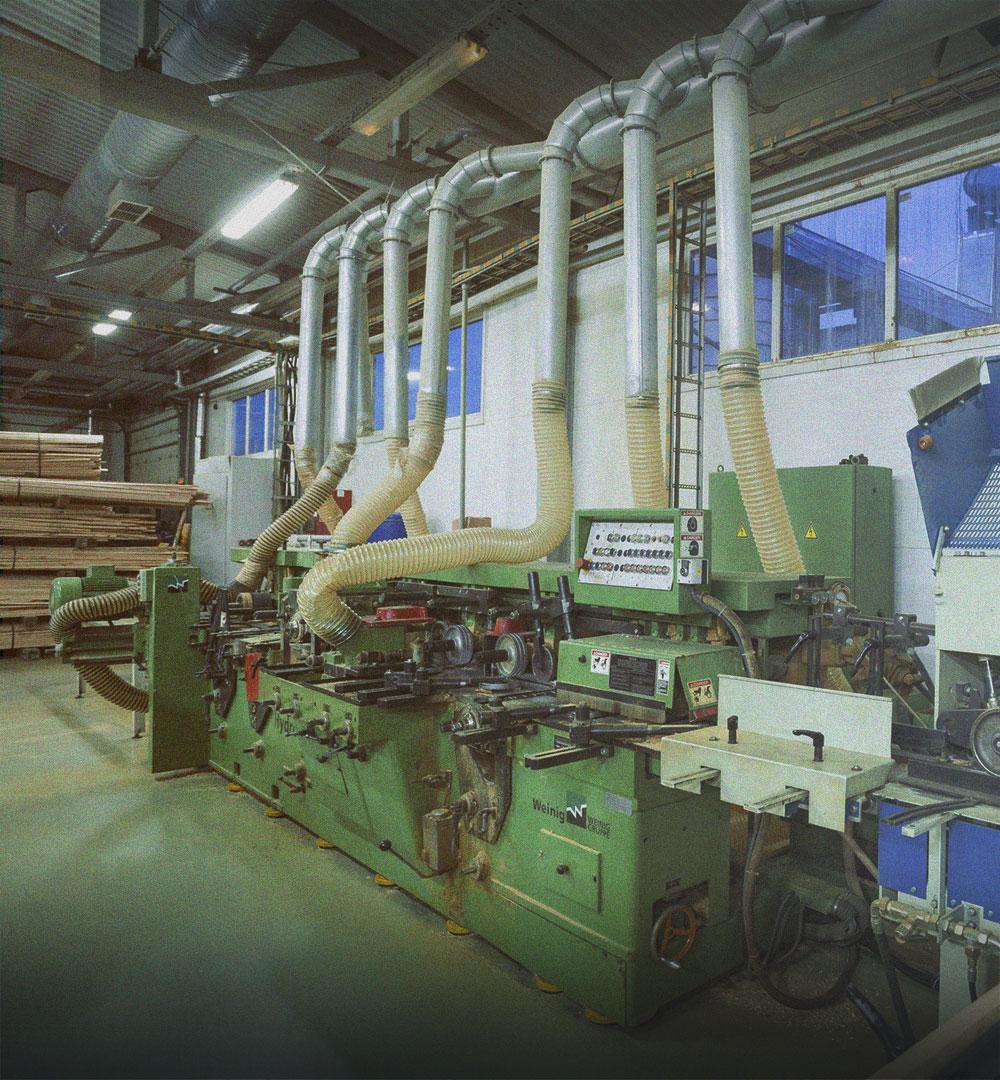 Timber processing production facilities 